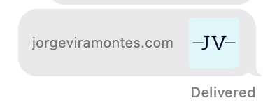 iMessage Link to Blog